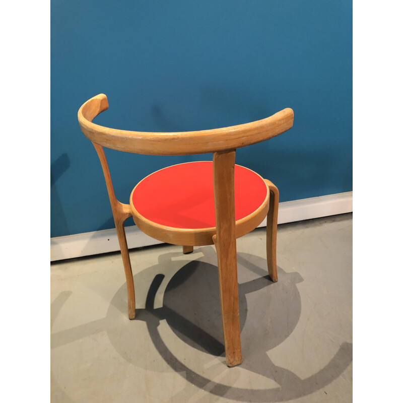 Ensemble de 4 chaises colorées par Bruno Matson