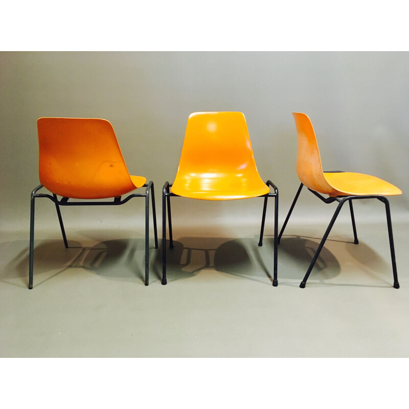 Set of 6 vintage chairs by Georg Leowald1960 