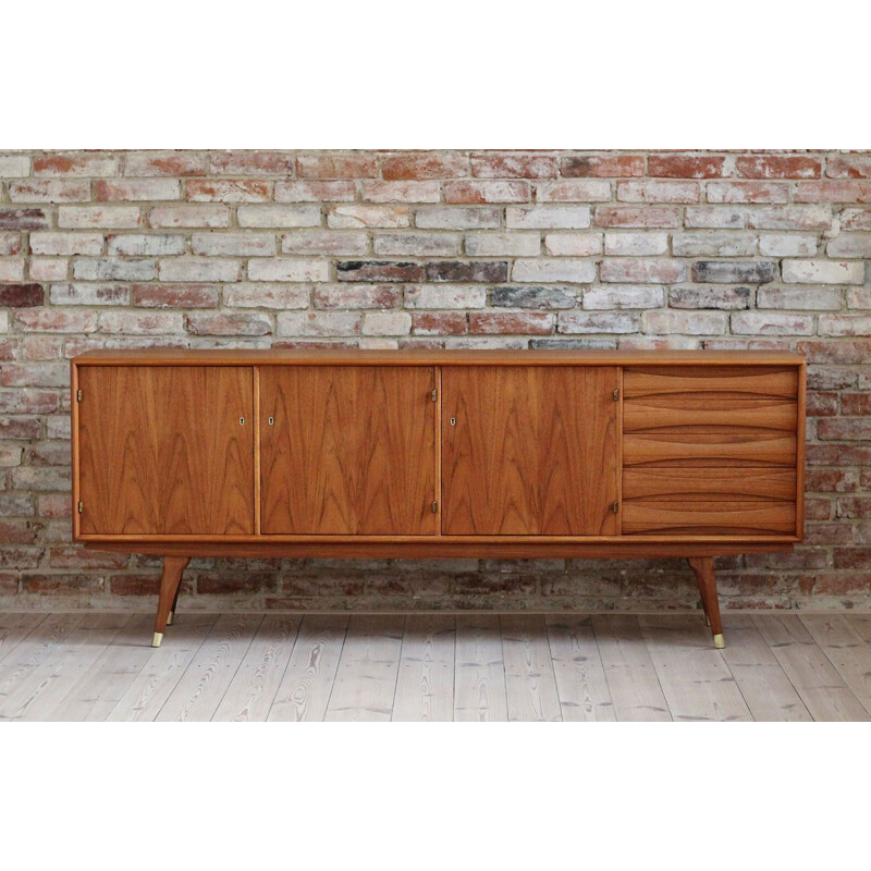 Enfilade vintage scandinave en teck par Sven Andersen, 1950