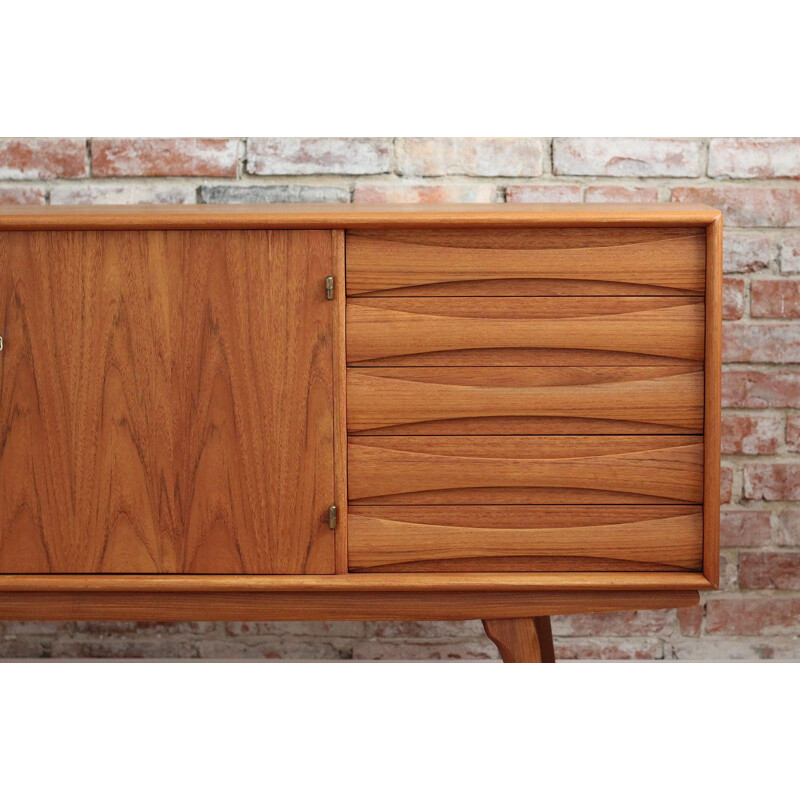 Vintage Scandinavian sideboard in teak by Sven Andersen, 1950