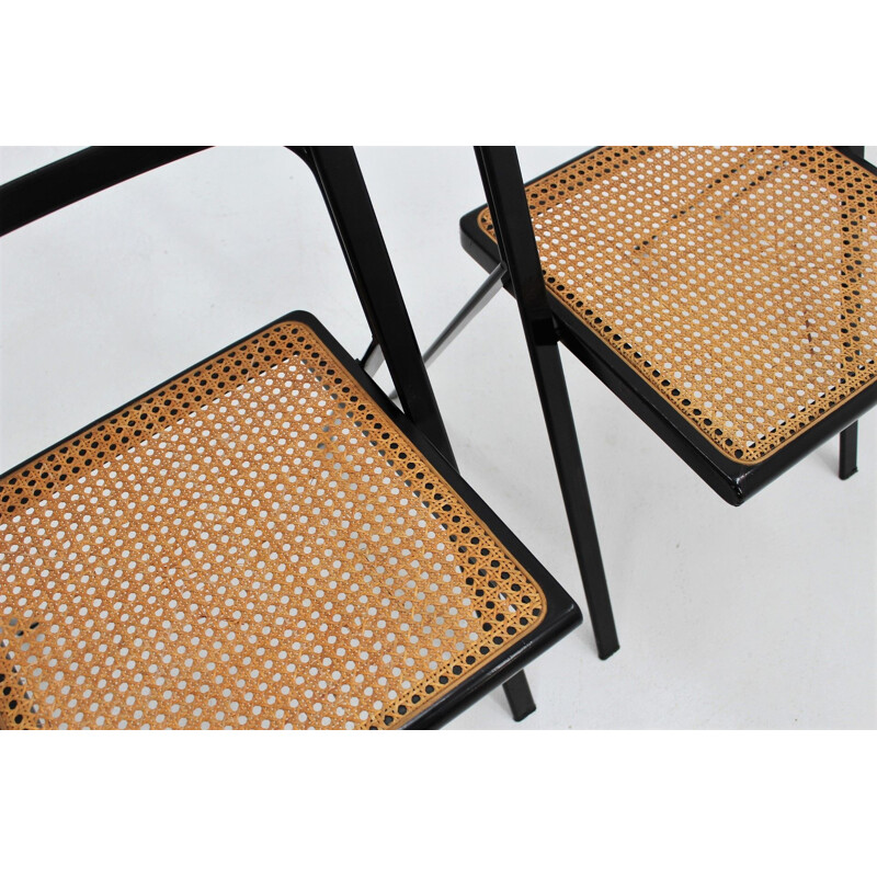 Set of 4 vintage folding chairs by CIDUE, 1970s