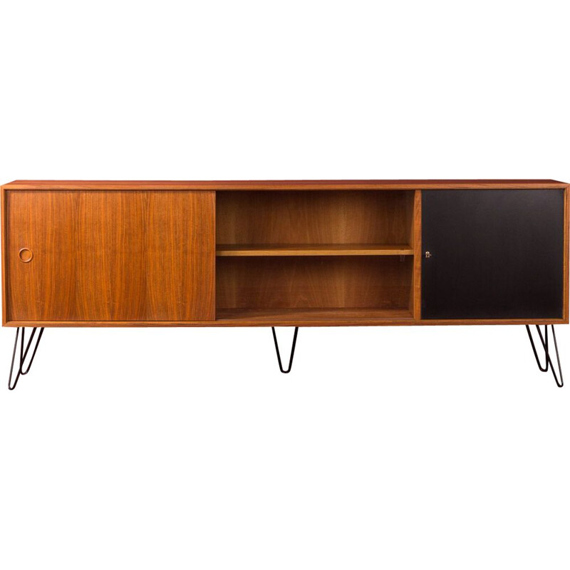 Large vintage walnut sideboard by Søborg Møbelfabrik, Germany, 1950s