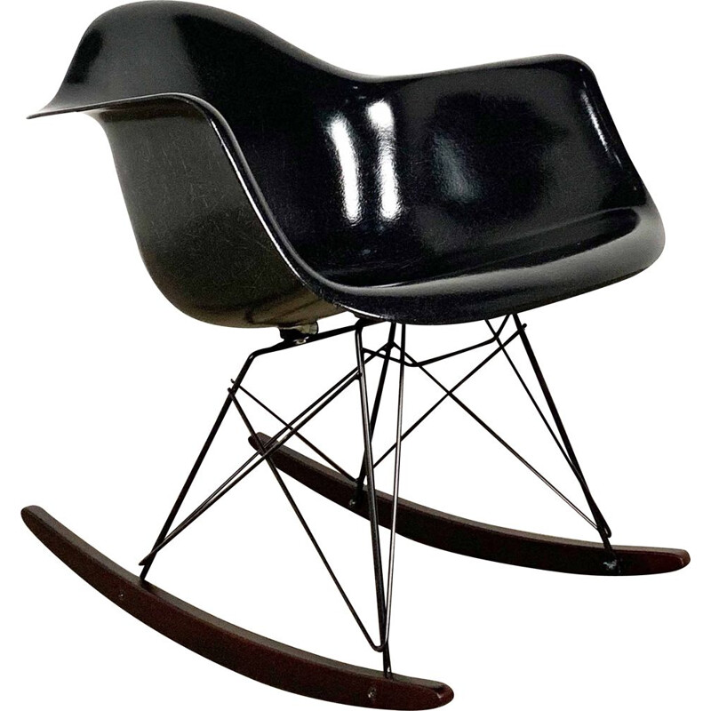 Vintage RAR fiberglass rocking chair by Charles & Ray Eames for Herman Miller, 1980s