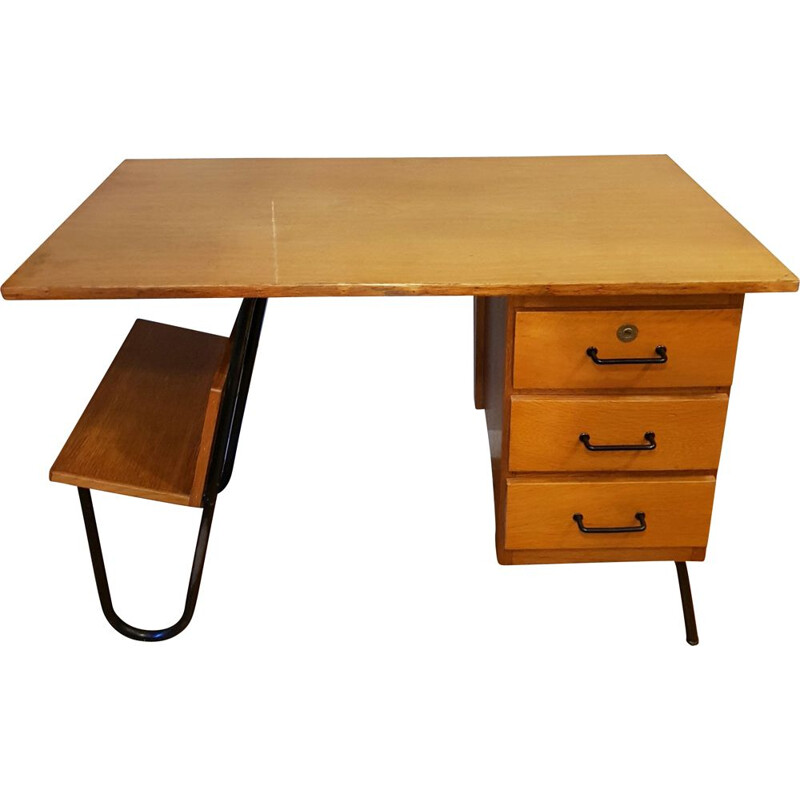 Vintage oak desk by Spirol, 1950s