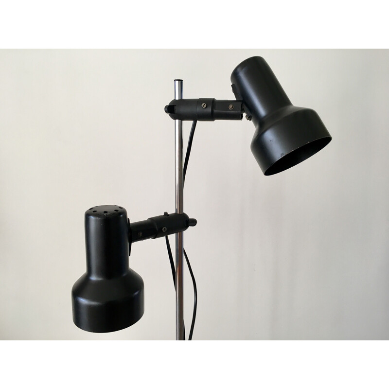 Vintage floor lamp with 2 removable spots, 1970
