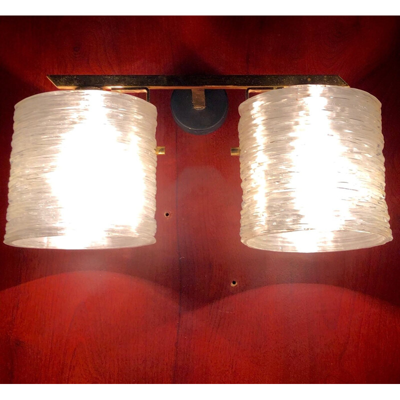 Pair of vintage Arlus wall lamps, 1950s