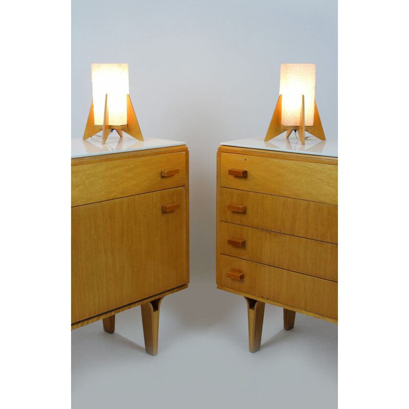 Set of 2 Rocket table lamps from Pokrok Zilina, 1970s