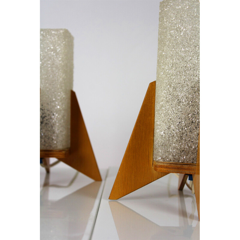 Set of 2 Rocket table lamps from Pokrok Zilina, 1970s