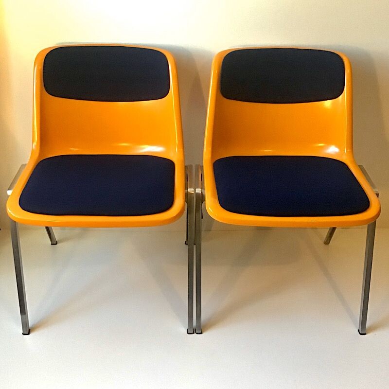 Ensemble de 4 chaises à repas vintage par Wilkhahn, 1970