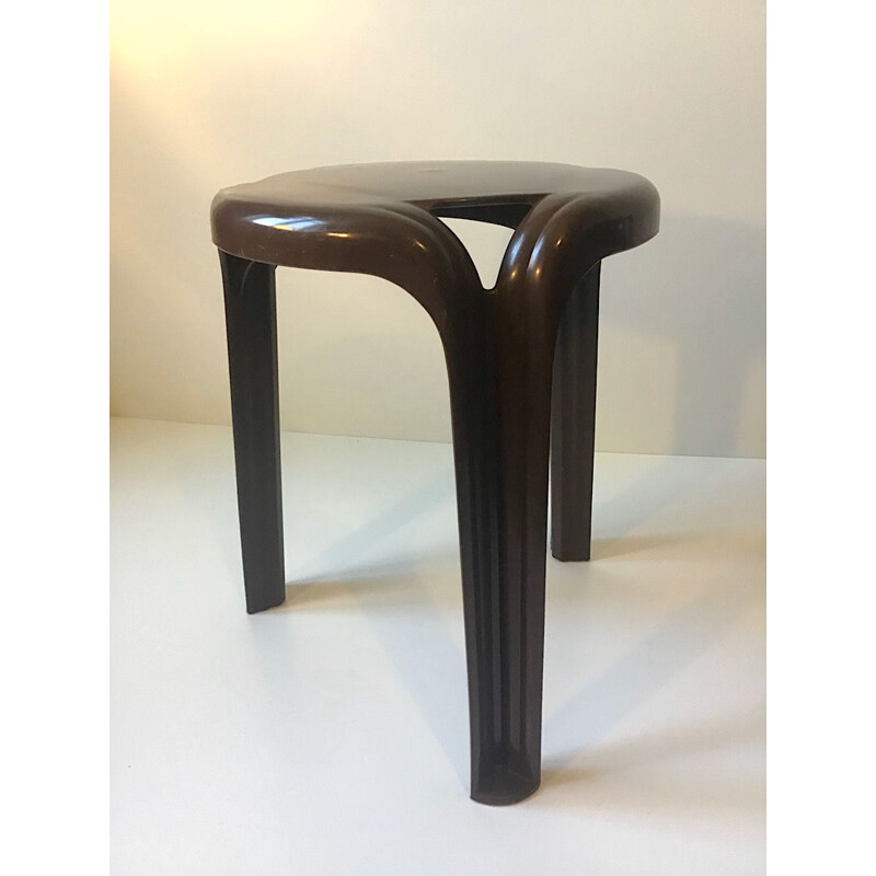 Set of 2 tripod stools by Henry Massonnet for Stamp, 1970s