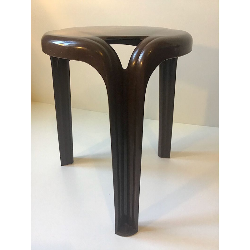 Set of 2 tripod stools by Henry Massonnet for Stamp, 1970s