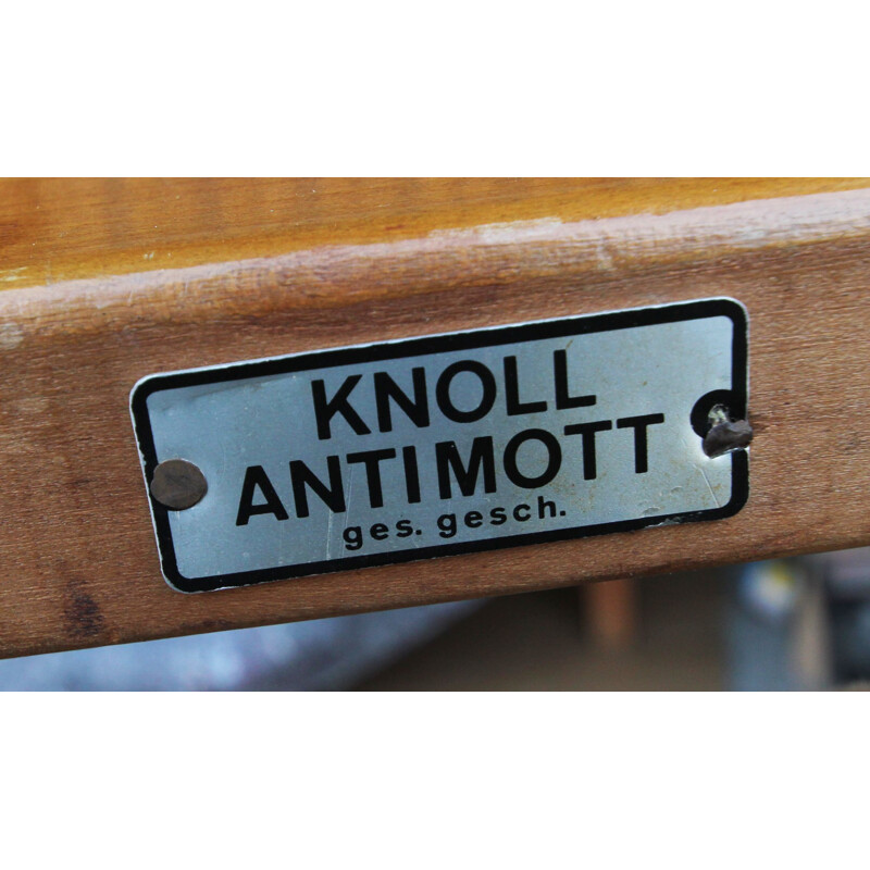 1950s armchair in cherrywood, Knoll Antimott