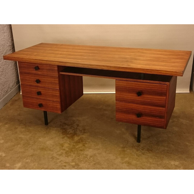 Scandinavian vintage desk in blond rosewood, 1950s