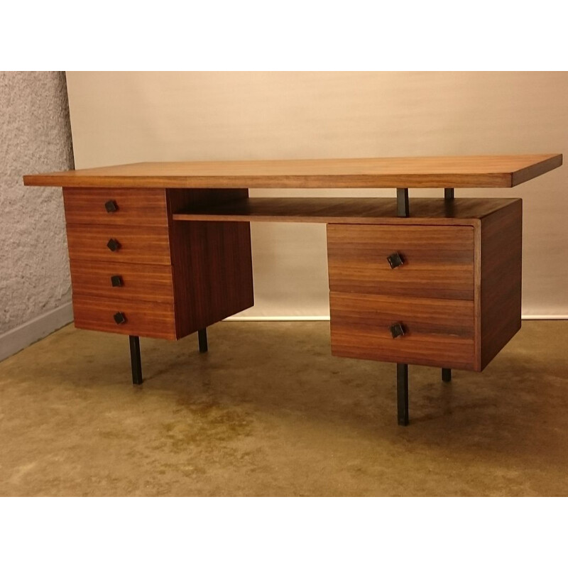 Scandinavian vintage desk in blond rosewood, 1950s