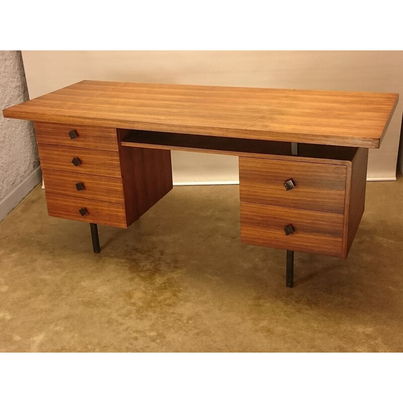 Scandinavian vintage desk in blond rosewood, 1950s