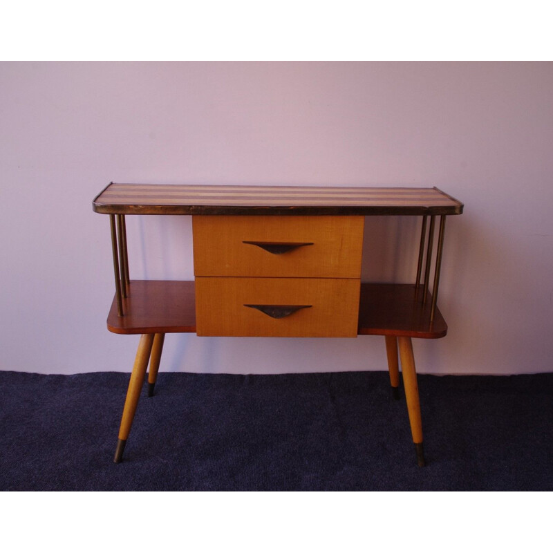 Wooden vintage sideboard, 1960s