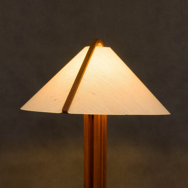 Danish mid-century teak floor lamp