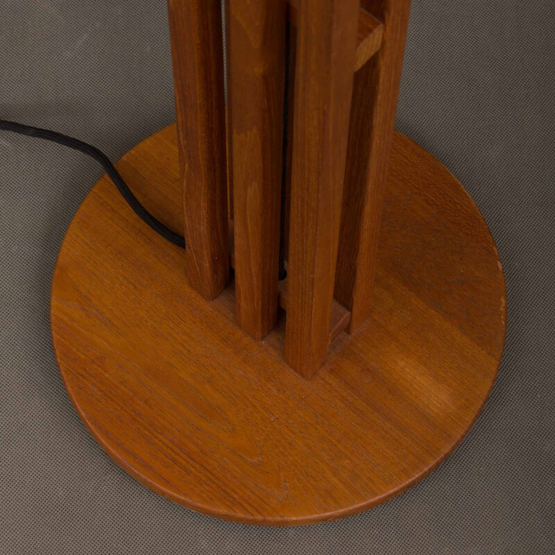 Danish mid-century teak floor lamp