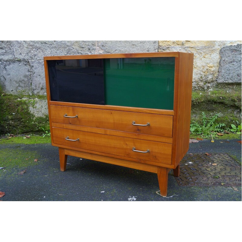 Vintage two-tone sideboard with drawers, 1950