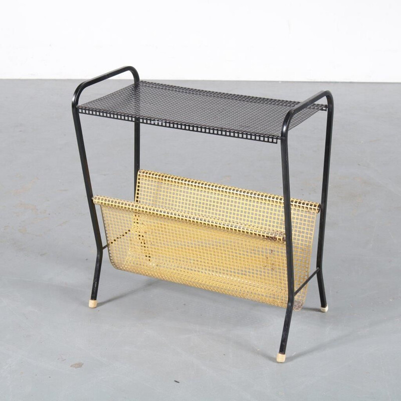 1950s Metal magazine rack  manufactured by Pilastro in the Netherlands