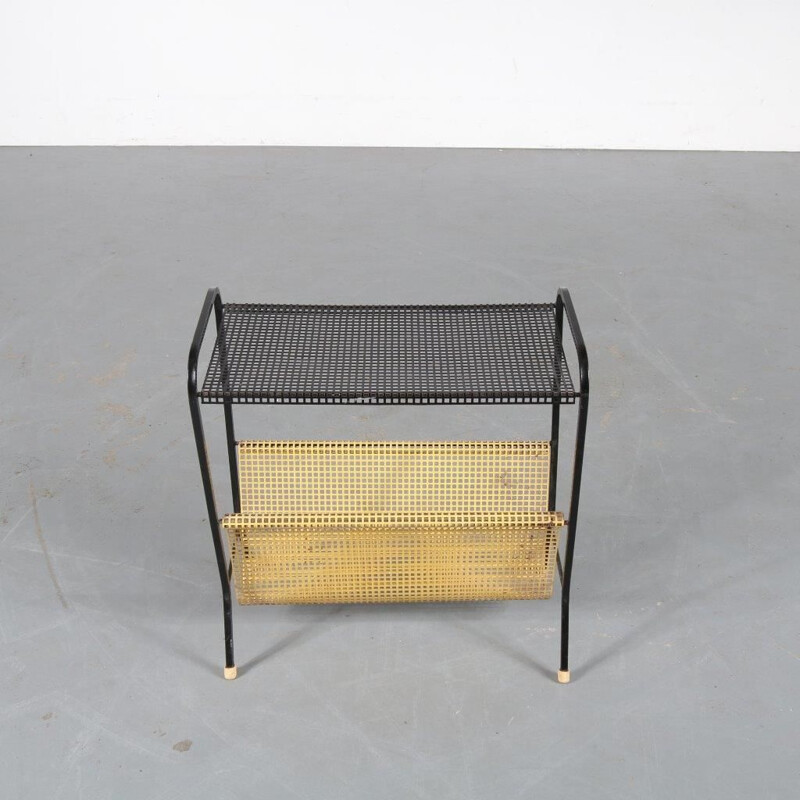 1950s Metal magazine rack  manufactured by Pilastro in the Netherlands