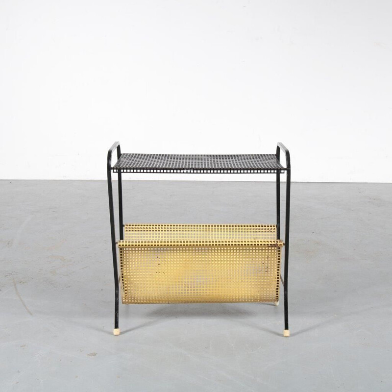 1950s Metal magazine rack  manufactured by Pilastro in the Netherlands