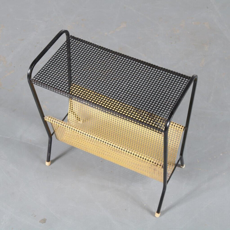 1950s Metal magazine rack  manufactured by Pilastro in the Netherlands