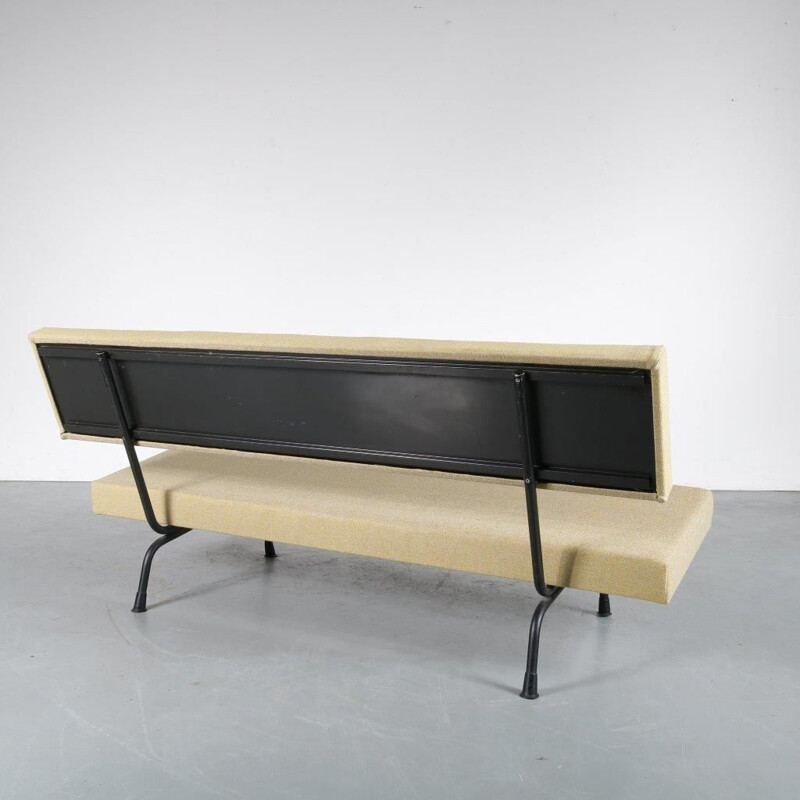 1950s Model 447 sofa  designed by Wim RIetveld, manufactured by Gispen in the Netherlands