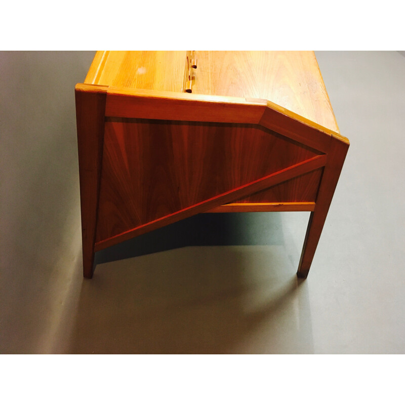 Vintage solid wood desk, Scandinavian design, 1960