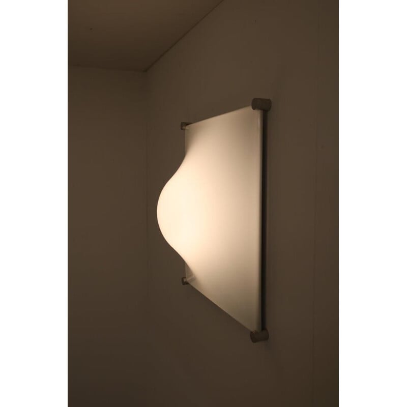 1960s “Bolla” wall lamp  designed by Elio Martinelli, manufactured by Martinelli in Italy