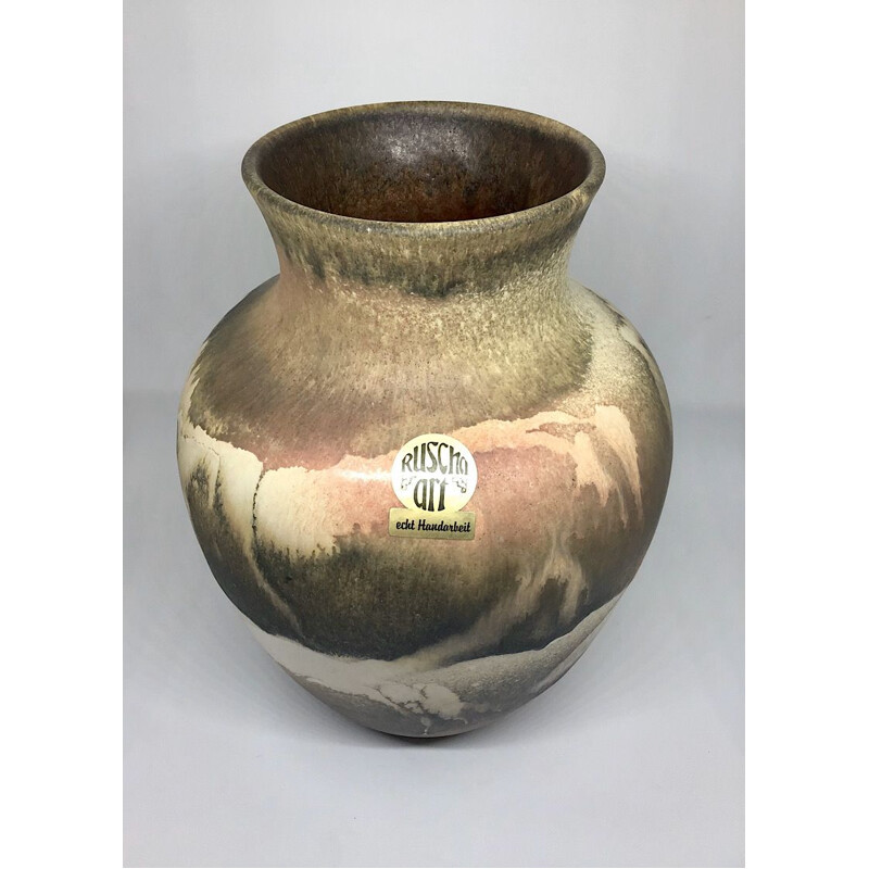 Vintage Ruscha ceramic vase, West Germany 1960