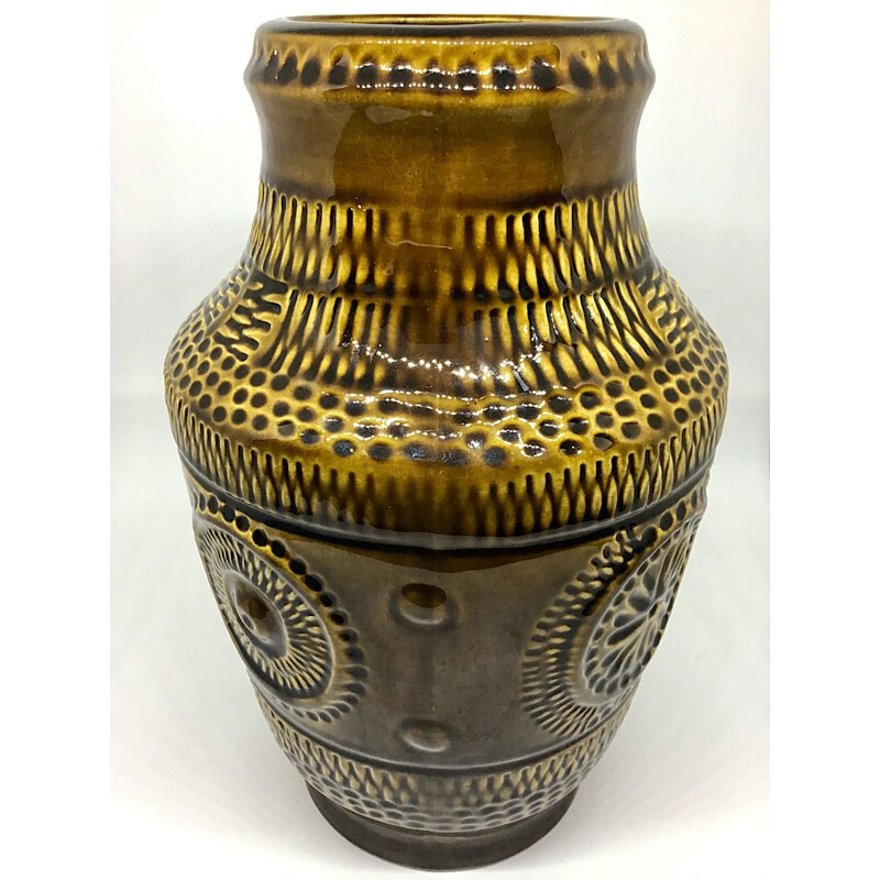 Vintage ceramic Bay vase, Germany 1960