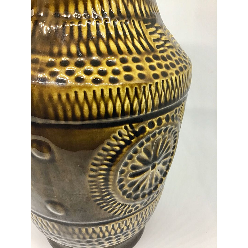 Vintage ceramic Bay vase, Germany 1960