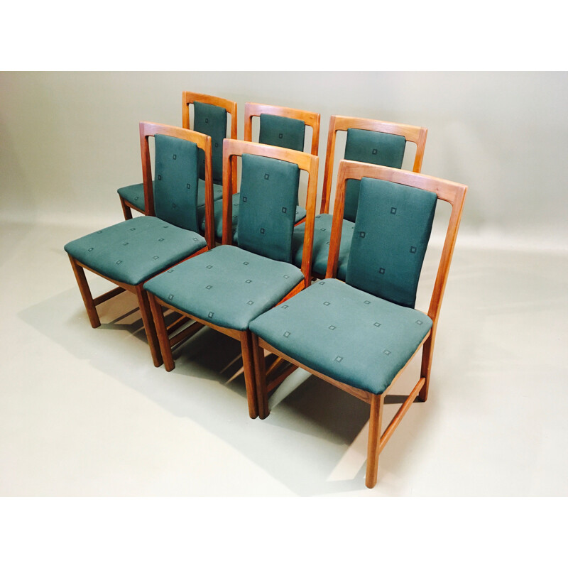 Set of 6 vintage chairs by Karl Erik Ekselius 1950