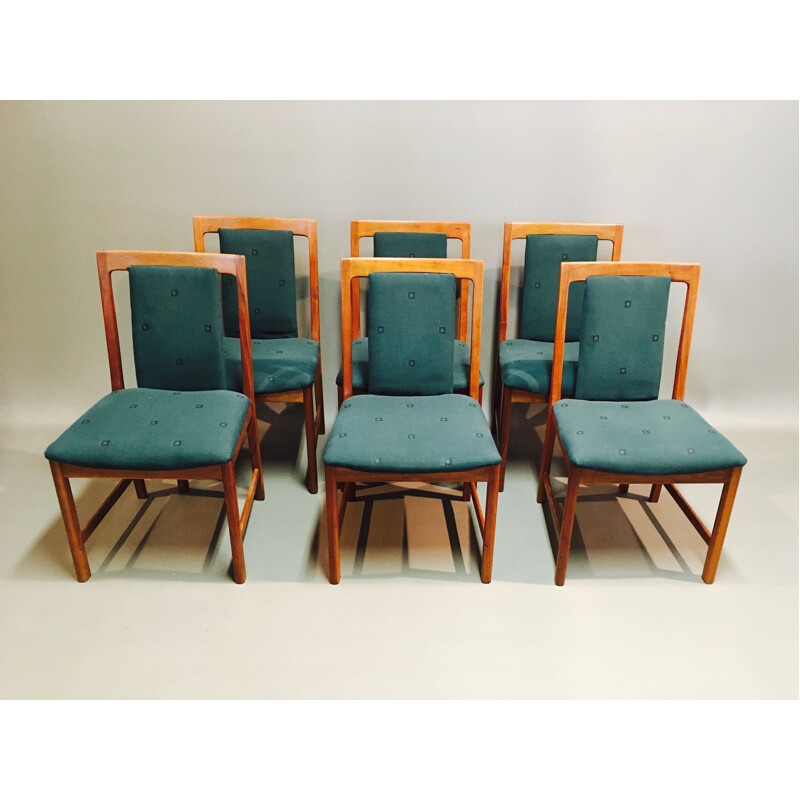 Set of 6 vintage chairs by Karl Erik Ekselius 1950