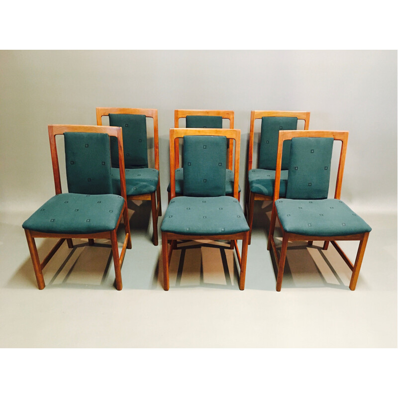 Suite de 6 chaises vintage par Karl Erik Ekselius 1950