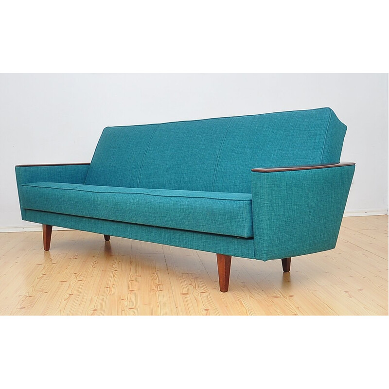 Vintage blue German sofa, 1960