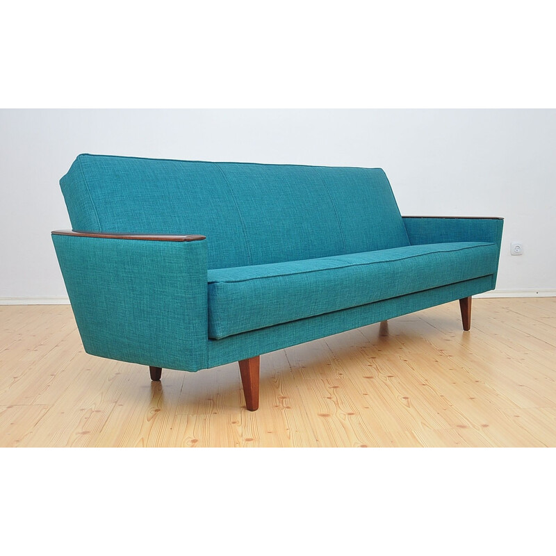 Vintage blue German sofa, 1960