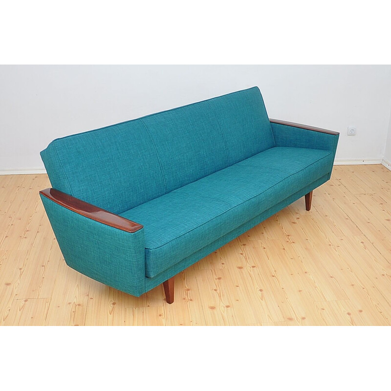 Vintage blue German sofa, 1960