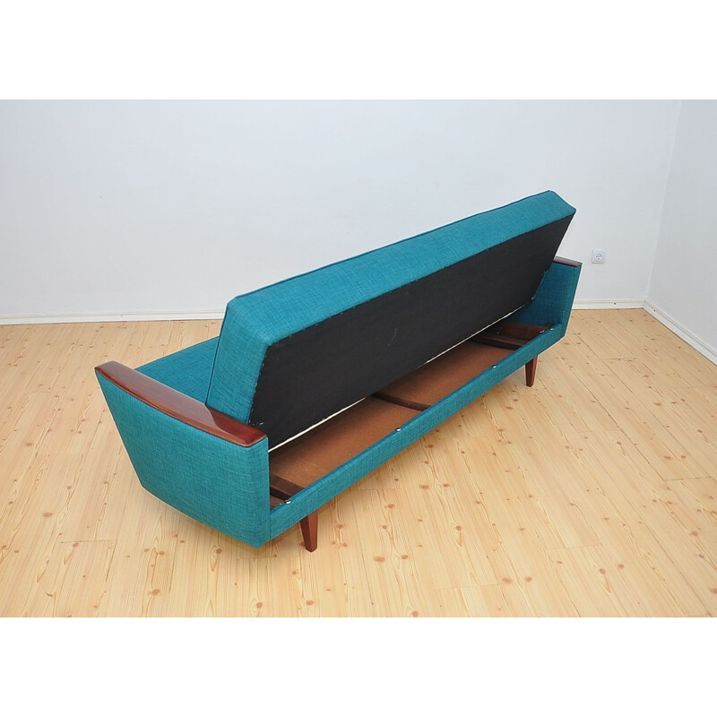 Vintage blue German sofa, 1960