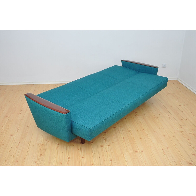 Vintage blue German sofa, 1960