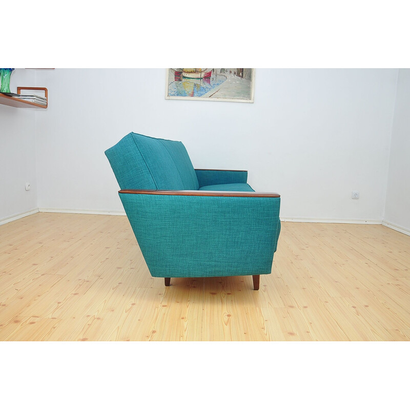 Vintage blue German sofa, 1960