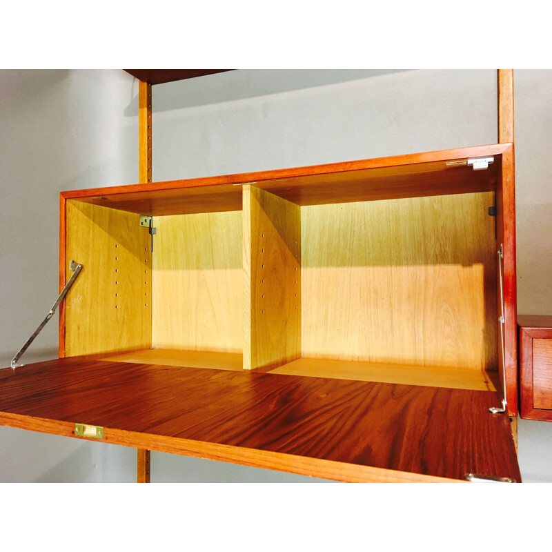 Scandinavian modular vintage shelf by Sorensen for H G Mobler 1950