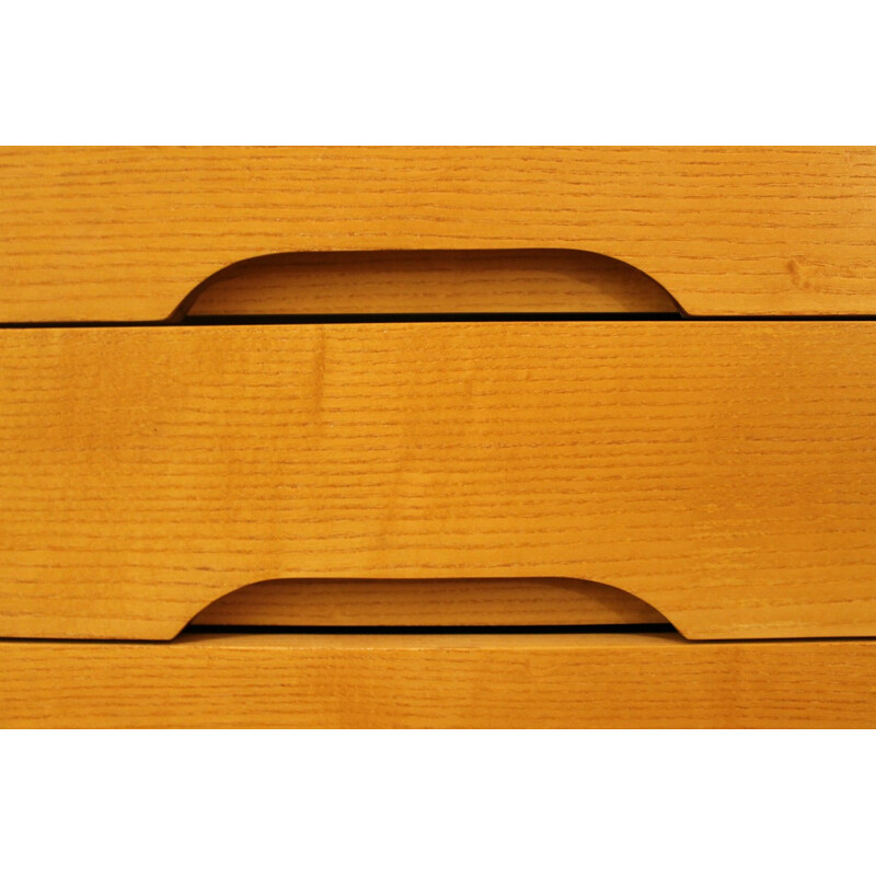 Vintage sideboard in wood and metal, Charlotte PERRIAND - 1960s