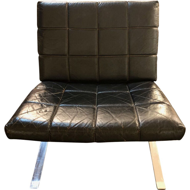 fauteuil en cuir modéle joker d’olivier mourgue 