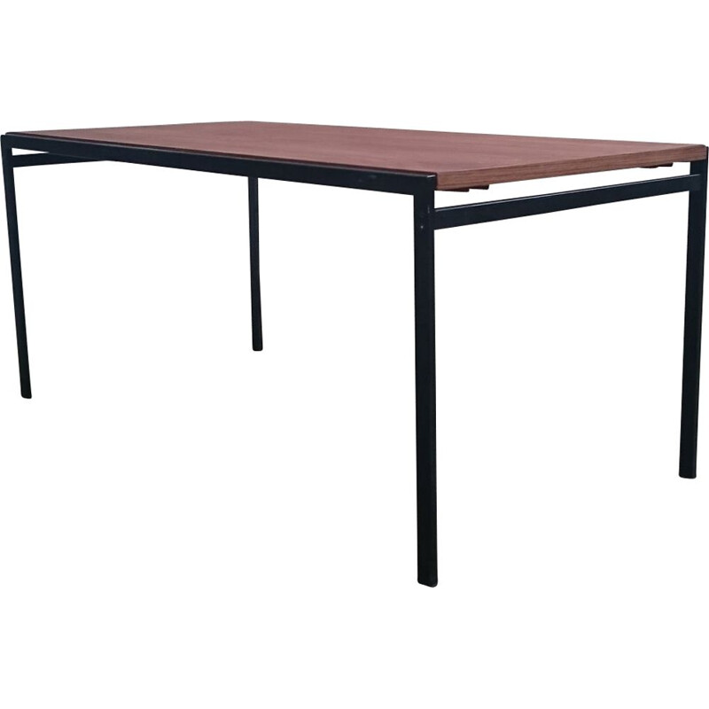 Grande table vintage scandinave en teck par Cees Braackman, 1950