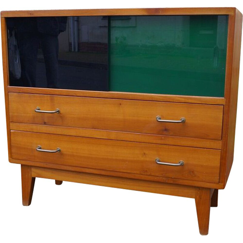 Vintage two-tone sideboard with drawers, 1950