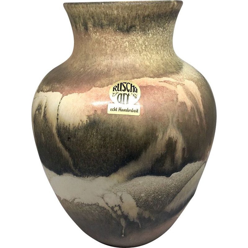 Vase en céramique vintage Ruscha, Allemagne de l'Ouest 1960