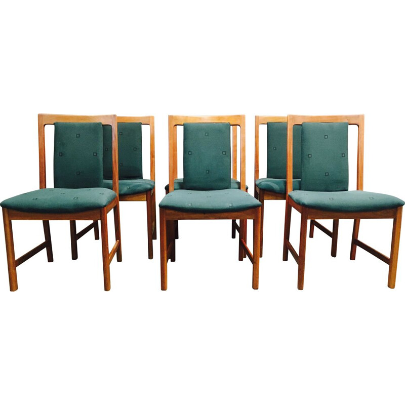 Set of 6 vintage chairs by Karl Erik Ekselius 1950