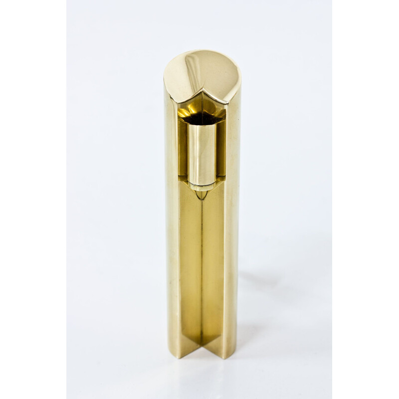 Swedish Brass Candle Holder "Variabel" by Pierre Forssell